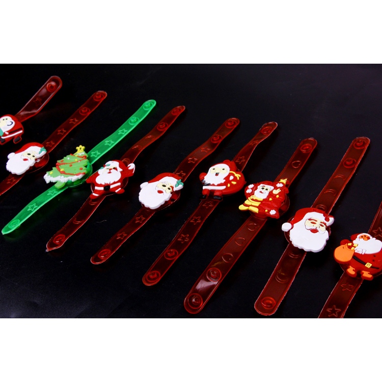 Vòng Tay Noel, Đồ chơi Giáng Sinh, Đồng Hồ Đeo Tay Hình Ông Già Noel Quà Tặng Giáng Sinh Cho Các Bé