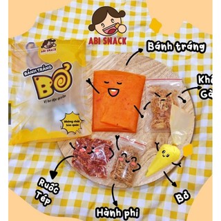 Set 5 bịch bánh tráng bơ abi