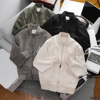 Áo Khoác Nam Cao Cấp Bomber SUEDE BASIC BOMBER JACKET - 12.368 - BTM Studios