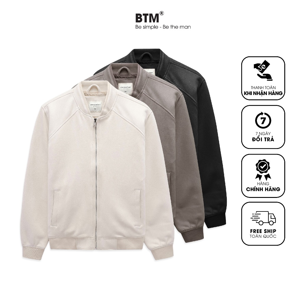 Áo Khoác Nam Cao Cấp Bomber SUEDE BASIC BOMBER JACKET - 12.368 - BTM Studios
