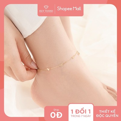 Lắc Chân Vàng 14k LCLF105 Huy Thanh Jewelry