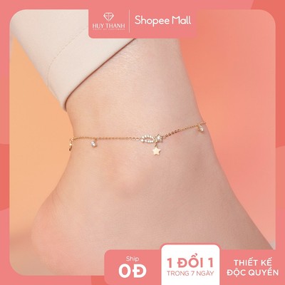 Lắc Chân Vàng 14k LCLF107 Huy Thanh Jewelry