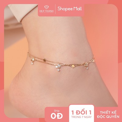 Lắc Chân Vàng 14k LCLF108 Huy Thanh Jewelry