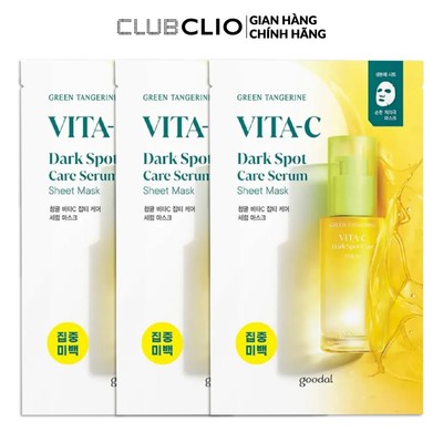 [Quà tặng không bán] 3 Mặt Nạ Goodal Green Tangerine Vita C Dark Spot Care Serum Sheet Mask 28Ml