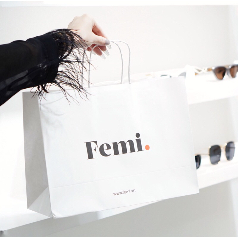 Gọng kính tròn Femi Mila tròng chống ánh sáng xanh