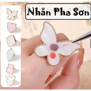 Nhẫn pha sơn chụp ảnh trang trí móng tay, phụ kiện nail
