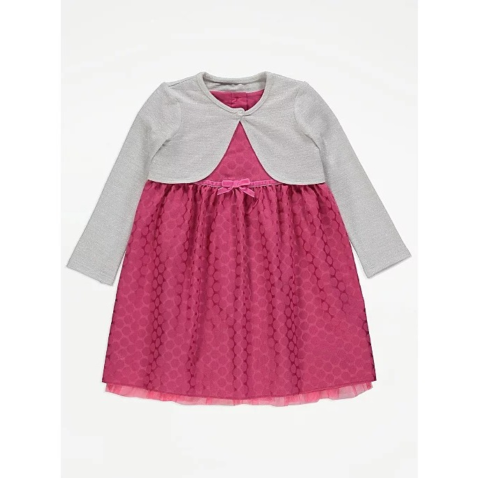 Set váy hồng kèm áo bolero cardigan George_hàng chính hãng authentic