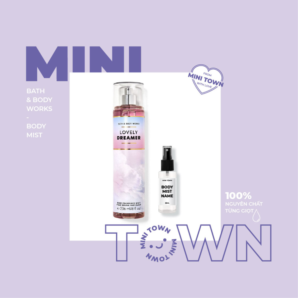 LOVELY DREAMER - Xịt Thơm Lưu Hương Toàn Thân Bath & Body Works Fine Fragrance Mist