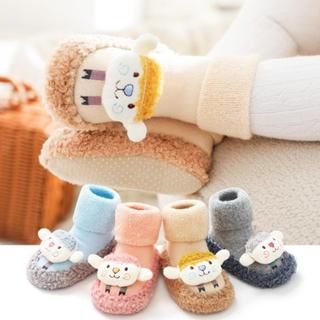 giày tất tập đi lông xù cho bé có chống trơn trượt