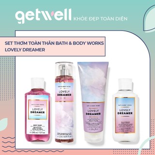Bộ sản phẩm Gel Tắm | Dưỡng Thể | Xịt Thơm Toàn Thân B&BW - Lovely Dreamer
