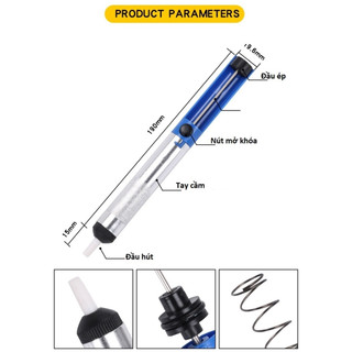 Súng hút thiếc mini hút chì hàn loại nhỏ hút mạnh, Hút thiếc hàn cầm tay mini, máy hút thiếc chân linh kiện điện tử
