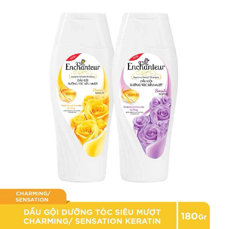Dầu gội dưỡng tóc siêu mượt Enchanteur Deluxe Charming 180g
