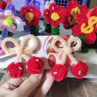 Kẹp Tóc Handmade Bằng Kẽm Nhung
