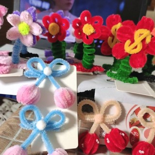 Kẹp Tóc Handmade Bằng Kẽm Nhung