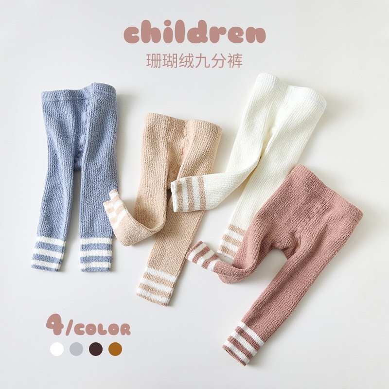 Quần tất len, tất xù Quảng Châu thu đông cho bé gái