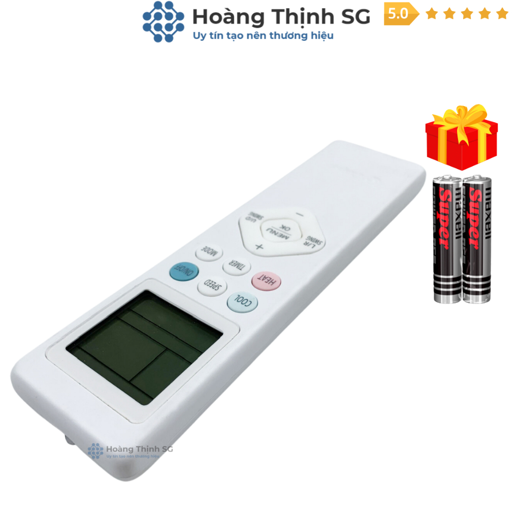 Điều khiển điều hòa CASPER Zin Mã 01, remote máy lạnh CASPER - Tặng kèm pin - Hoàng Thịnh SG