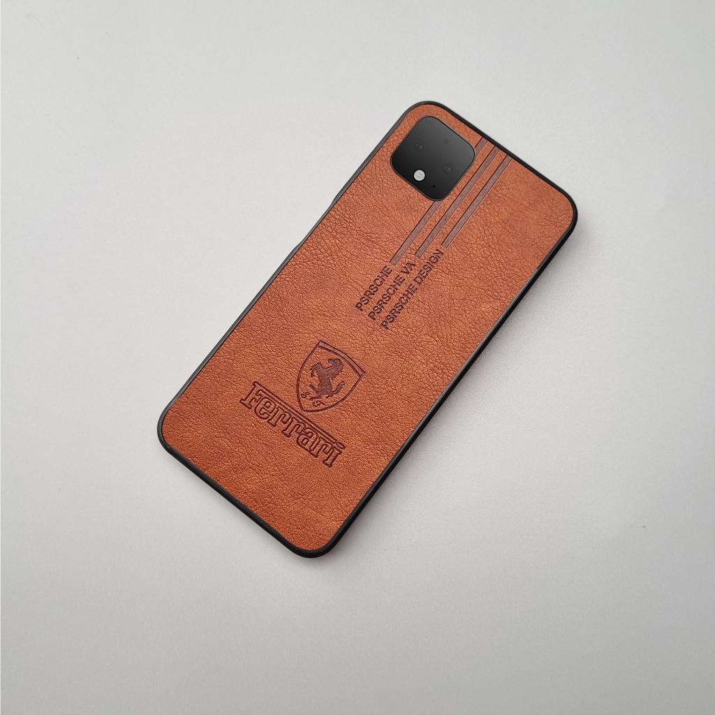 Ốp lưng da Ferari Google pixel 4 XL pixel 6 pro pixel 6A 3 XL 3A XL 4A 4G 4A 5G pixel 5 hoạ tiết ngựa dập chìm