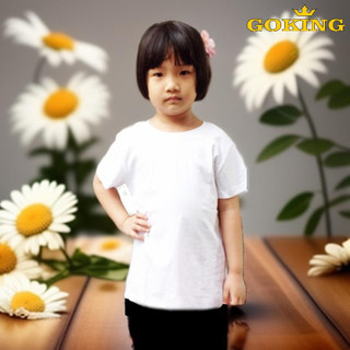 Áo thun trẻ em thoát nhiệt Goking, form unisex cho bé trai gái. Chất liệu vải cotton và thun lạnh cao cấp