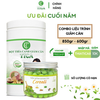 Combo giảm cân nhanh bột giảm cân 850g và Viên mầm tan mỡ 300G giảm cân toàn thân an toàn tuyệt đối không tác dụng phụ