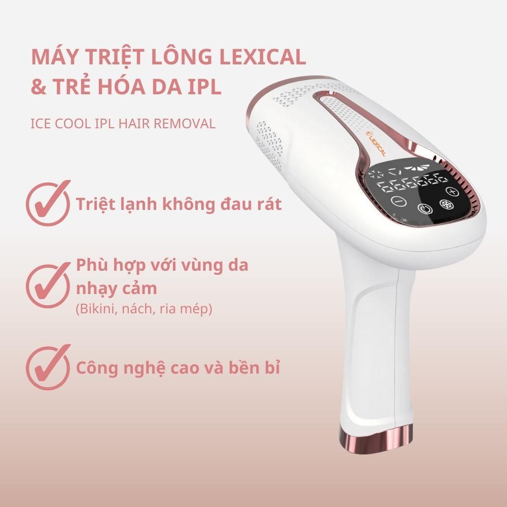 Máy triệt lông lạnh trẻ hóa da công nghệ IPL đá sapphire triệt lông cá nhân, an toàn cho da, vĩnh viễn tại nhà - podi92