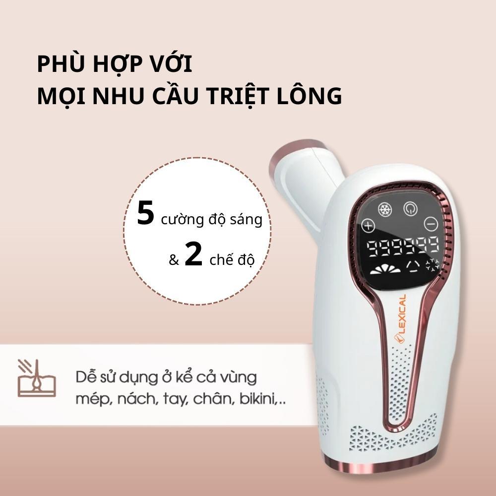 Máy triệt lông lạnh trẻ hóa da công nghệ IPL đá sapphire triệt lông cá nhân, an toàn cho da, vĩnh viễn tại nhà - podi92