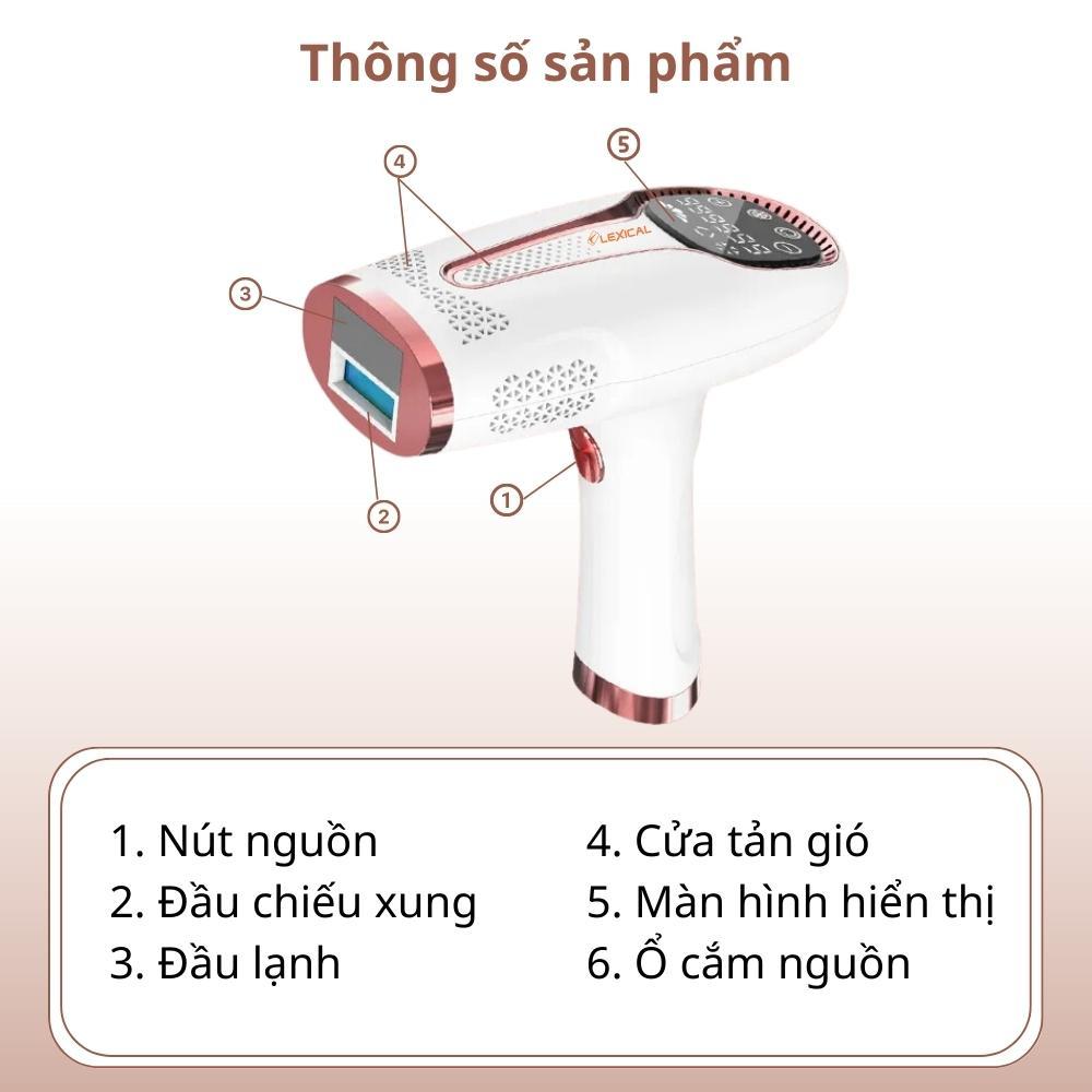 Máy triệt lông lạnh trẻ hóa da công nghệ IPL đá sapphire triệt lông cá nhân, an toàn cho da, vĩnh viễn tại nhà - podi92
