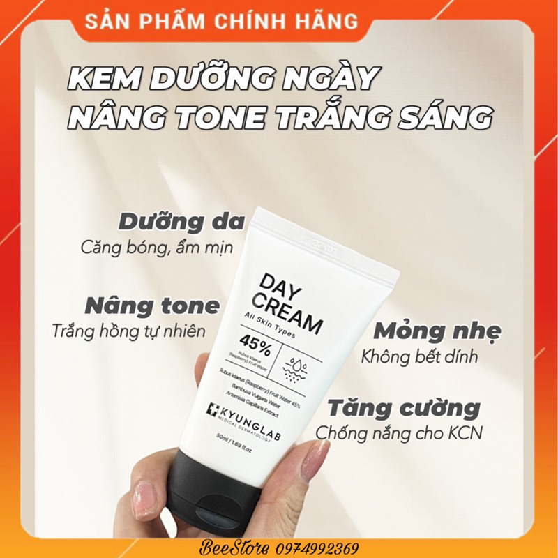 Kem dưỡng ngày nâng tone trắng sáng Day cream kyunglab 50ml