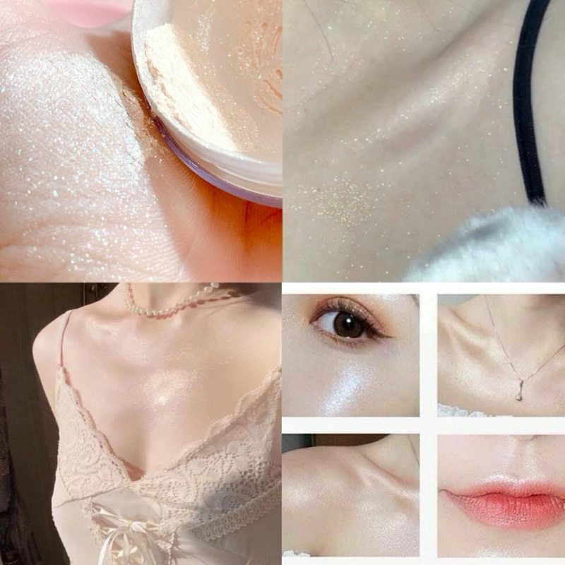 Phấn Phủ Bột Kiềm Dầu Có Nhũ Bắt Sáng - Love Alpha