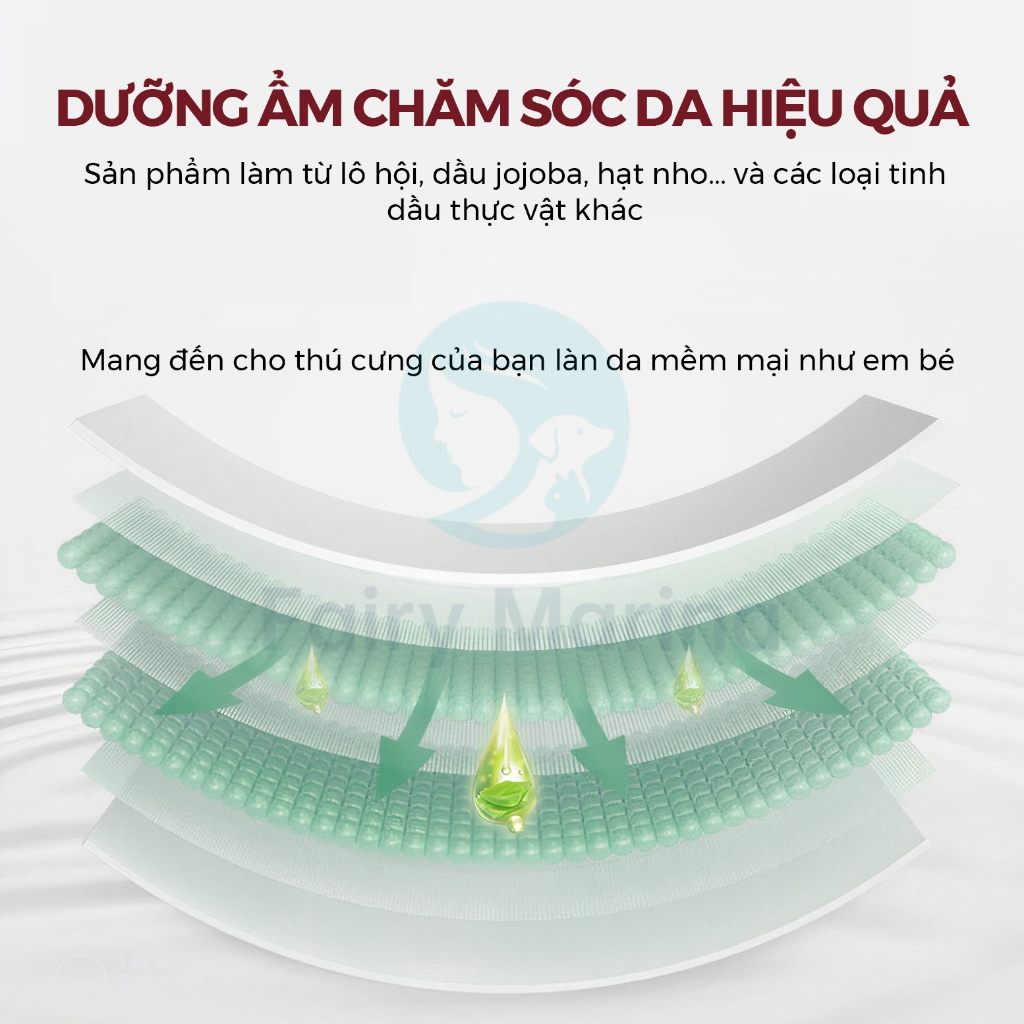 Giấy ướt lau toàn thân cho thú cưng KOJIMA, Khăn ướt vệ sinh chó mèo khử trùng kháng khuẩn bịch 100 chiếc - Fairy Marina