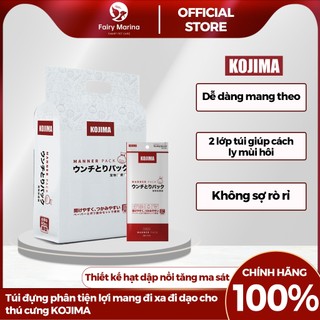Túi rác dọn phân chó mèo 2 lớp Kojima, Túi hót phân cầm tay siêu dày chống thoát mùi - Fairy Marina