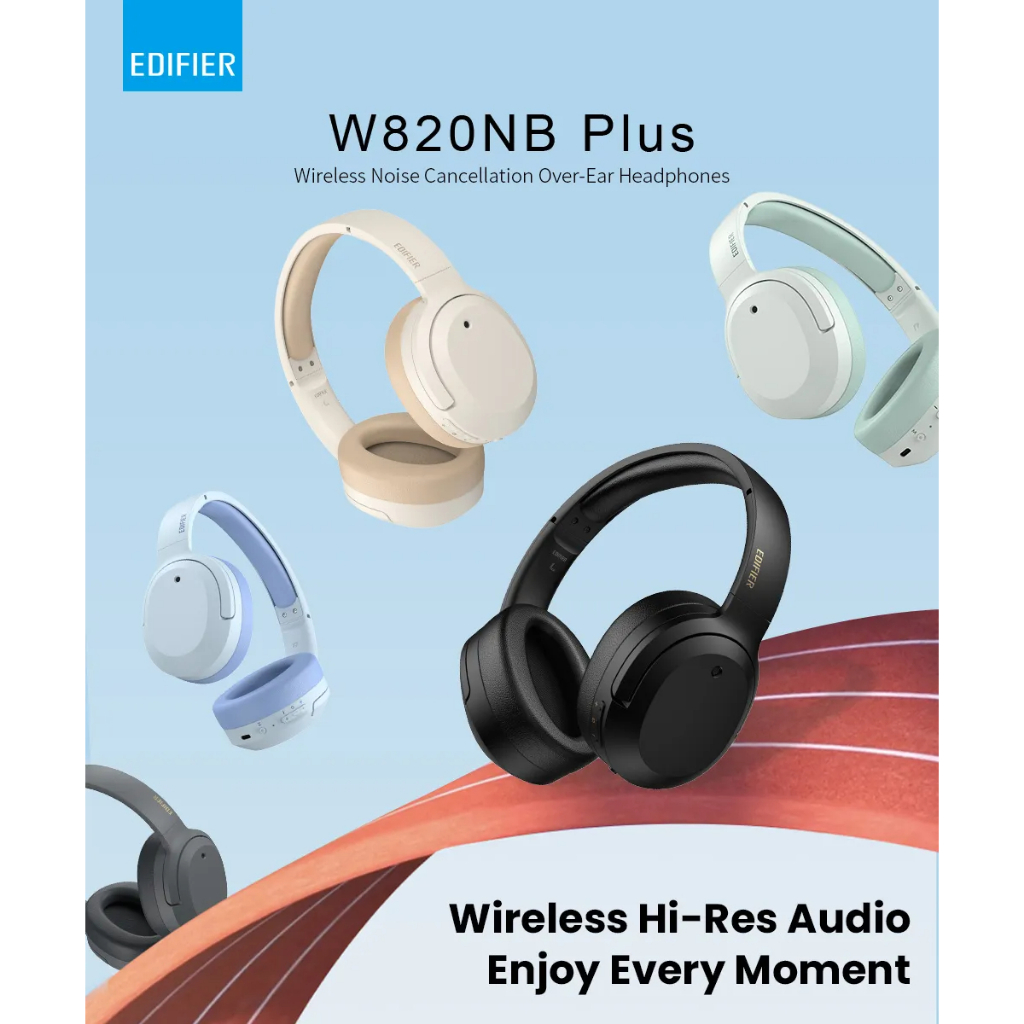 Edifier W820NB Plus - Tai Nghe Không Dây Bluetooth 5.2, ANC, Hi-Res Wireless, Màng Loa 40mm, Type-C | BigBuy360 - bigbuy360.vn
