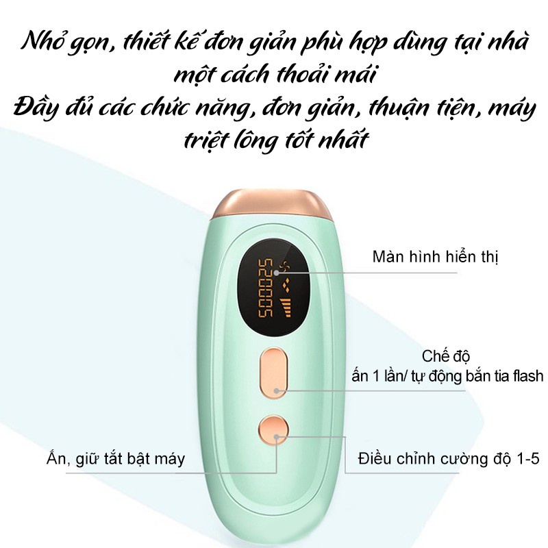 Máy triệt lông cầm tay IPL hàng chính hãng, máy triệt lông tay, lông nách, vùng kín