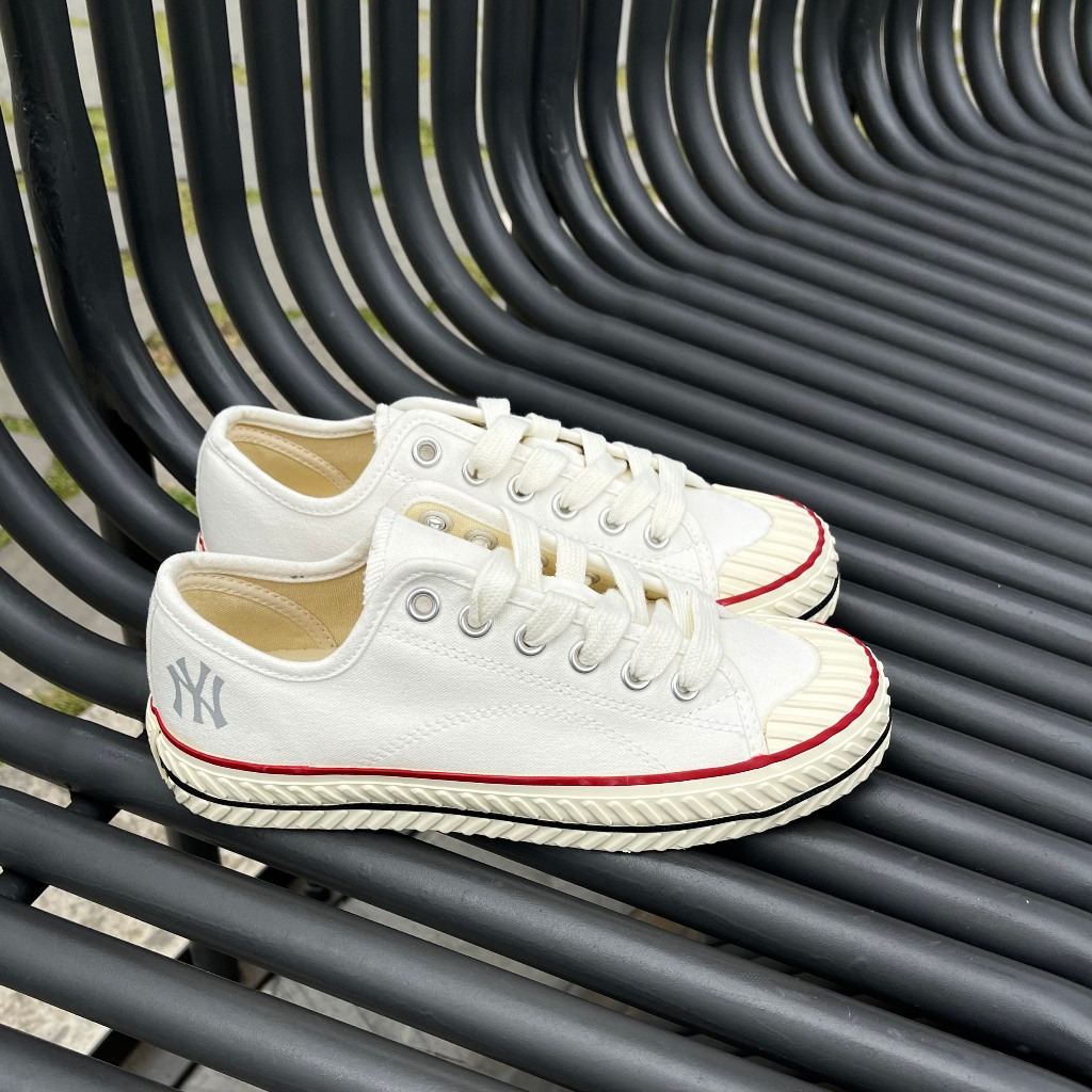 Giày MLB Playball Origin NY đen chính hãng, giày thể thao basic đế cao tôn dáng