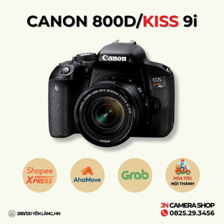 Bộ máy ảnh Canon EOS 800D kèm ống kính Canon EF-S 18-55mm STM