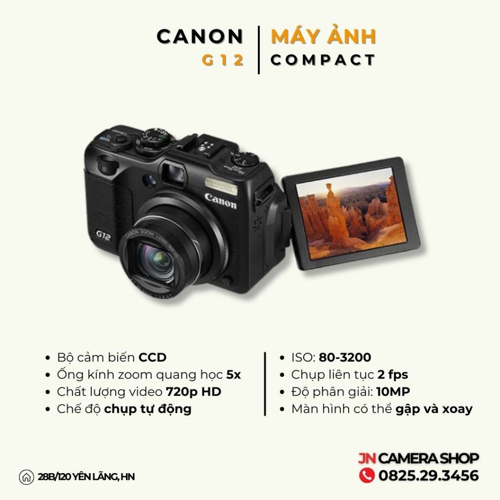 Máy ảnh Compact Canon Powershot G12