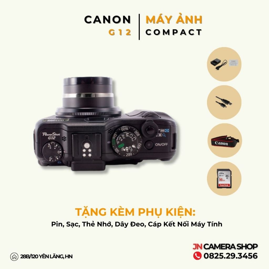 Máy ảnh Compact Canon Powershot G12