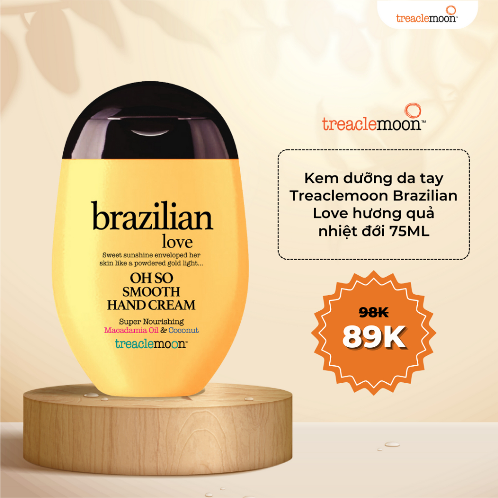 Kem dưỡng da tay Treaclemoon Brazilian Love hương quả nhiệt đới 75ML