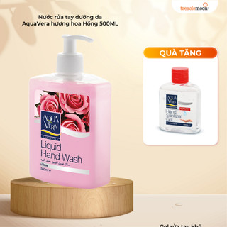 Nước rửa tay AquaVera dưỡng chất Hoa hồng 500ML
