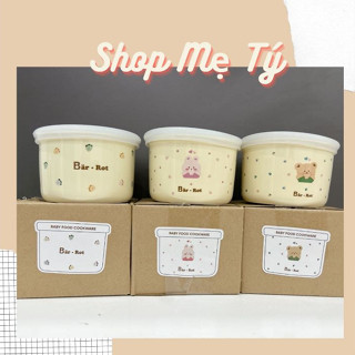 Bát / chén ăn dặm GỐM SỨ Bar rot / Hũ trữ ăn dặm gốm sứ cho bé CERAMIC BOWL BARROT