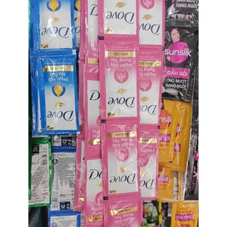 Dầu gội dầu xả Dove dây 10 gói