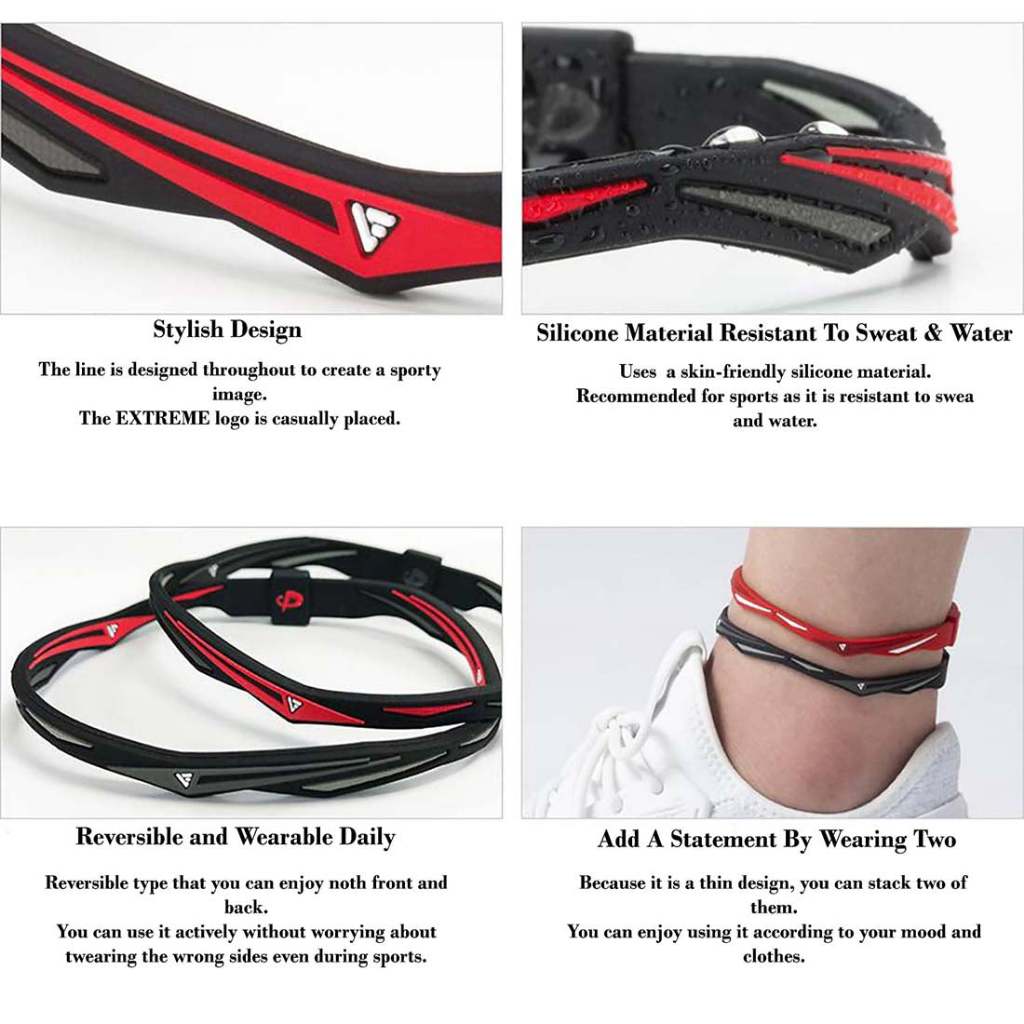 Vòng chân Phiten Rakuwa ankle extreme twist TB015029/TB015129/TB015131