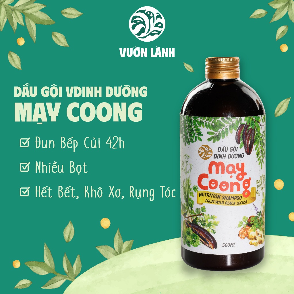 Dầu gội thảo dược Dinh Dưỡng Mạy Coong phục hồi tóc tư tổn 500ML