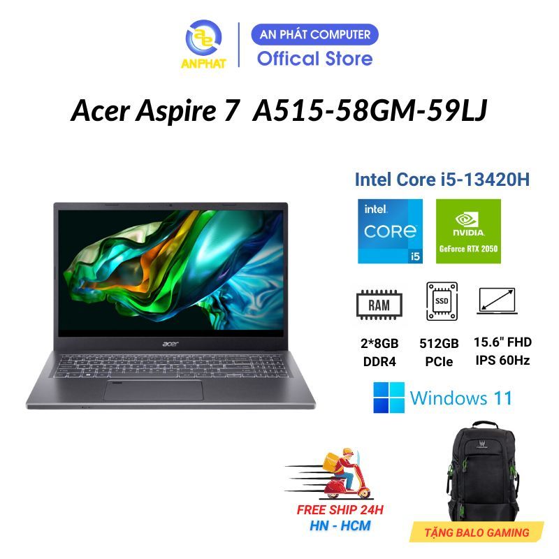 Laptop Acer Gaming Aspire 5 A515-58GM-59LJ