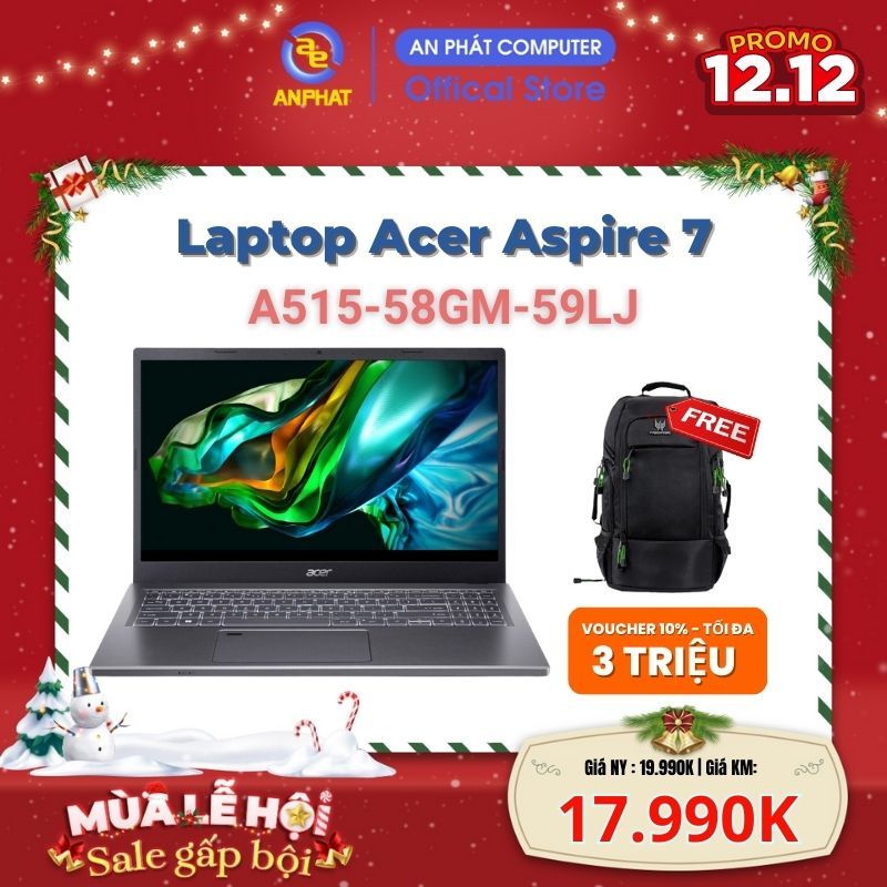 Laptop Acer Gaming Aspire 5 A515-58GM-59LJ (Core i5-13420H | GeForce RTX 2050)