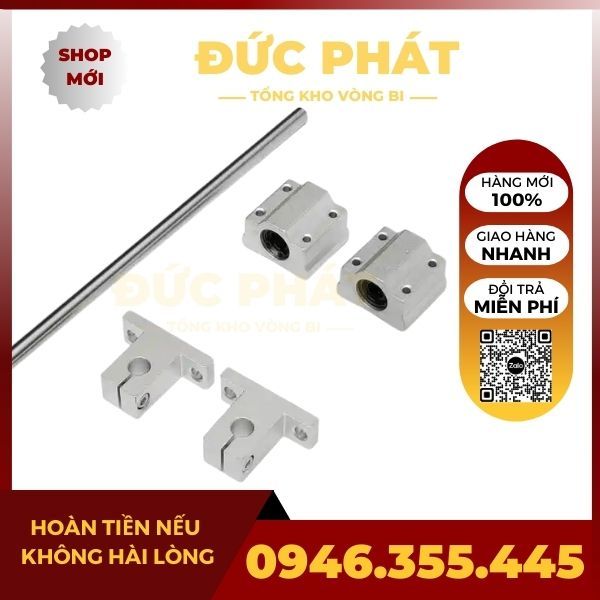 Bộ Thanh Trục Trượt Tròn Phi 16mm