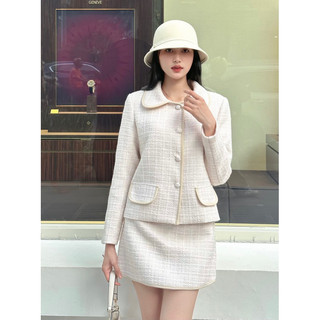 MAISIE SET - Set dạ tweed áo khoác dạ tweed kèm chân váy chữ A basic sản phẩm thiết kế lepebylinh