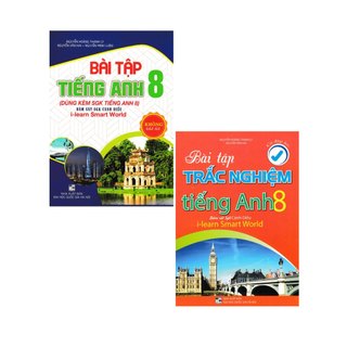 Sách - Combo bài tập trắc nghiệm tiếng anh 8 + bài tập tiếng anh 8