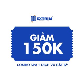 HCM [E-voucher] - Giảm 150K khi sử dụng Combo Spa giày + Dịch vụ chăm sóc giày bất kì tại Extrim