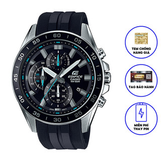 Đồng hồ nam dây cao su chính hãng Casio EDIFICE EFV-550P-1AVUDF