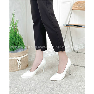 GIÀY CƯỚI DA PU CAO 10CM trơn basic (NEW ARRIVAL) ĐẾ ĐÚP MŨI NHỌN